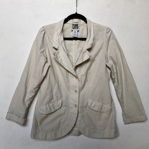 Prairie Underground Cream Curved Hem Blazer Jacket